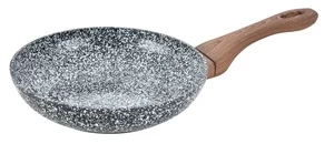 Keptuvė King Hoff Granit Wood KH-1028, 24 cm, aliuminis/medis