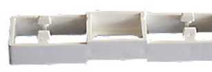Purus Ta Distanceklods Dobbelt - Hvid C/c 60 MM