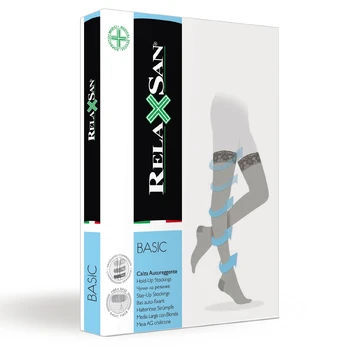 Relaxsan Basic kojinės iki kirkšnies 70den 4d/ruda/770