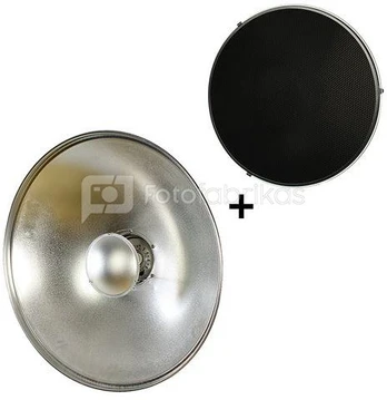 StudioKing Beauty Dish Silver SK-BD700 70 cm with Honeycomb Grid