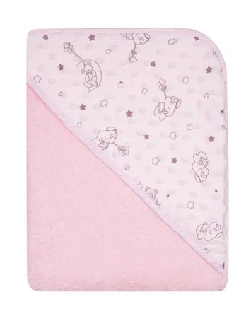 Bathing cover - 651 - TERRY - MINKY - size 100x100 - PINK