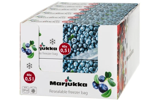 Marjukka Šaldiklis zip lock bag 0,5 L 40 pcs