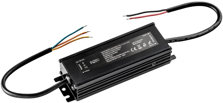 60W LED maitinimo šaltinis, 24V, IP67