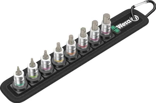 Wera Belt A 2, Socket set, 1/4", Metric, 8 head(s), 3,4,5,6,7,8 mm, 1/4"
