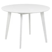 Valgomojo stalas Roxby Round, baltas, 105 cm x 105 cm x 76 cm kaina