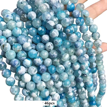 Agato karoliukai, 8mm 46pcs Beads