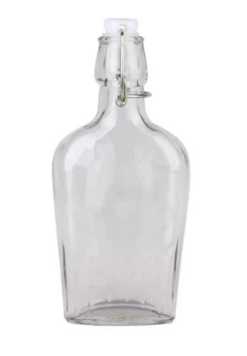 Butelis stiklinis 250ml su kamščiu