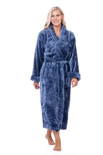 Chalatas moterims Elite Bamboo, mėlynas