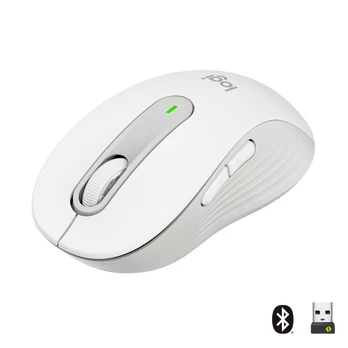 Pelė belaidė Logitech Signature M650 (910-006255) RF Wireless+Bluetooth Optical 2000 DPI, Off-white