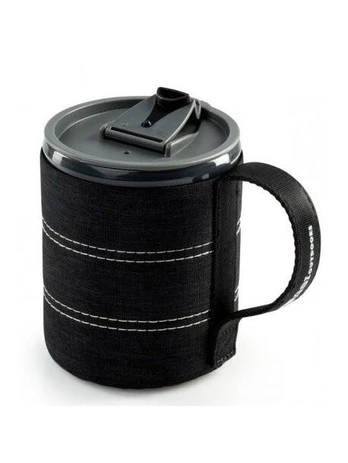 Termo puodelis GSI Outdoors Infinity Backpacker Mug, 0.4 l, juoda