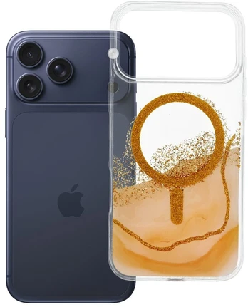 Dėklas Oem Case for iPhone 17 Pro Max Golden compatible with MagSafe auksinis