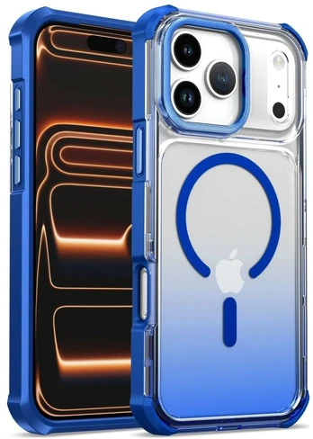 Dėklas Beline MagRing do iPhone 18 Pro mėlyna