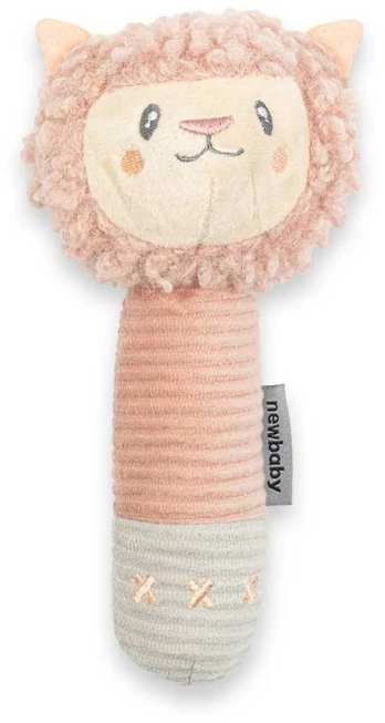 Pliušinis barškutis su Squeaker New Baby Lama