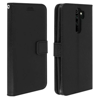 Viršelis – AVIZAR – Xiaomi Redmi Note 8 Pro – Folio dėklas – Vaizdo įrašų palaikymas – juodas