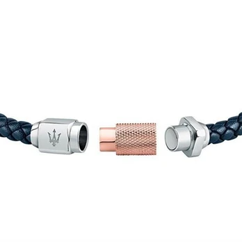 Apyrankė - MASERATI - JM223AVE16 - Perdirbtas plienas - Oda - 215 mm