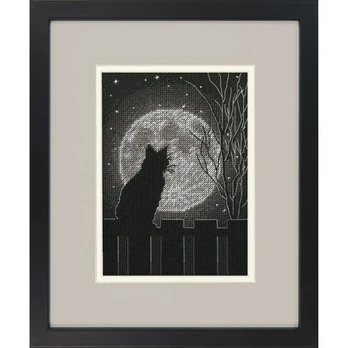 Simplicity Creative Corp Siuvinėjimo kryželiu rinkinys „Juodas Moon Cat“ D70-65212