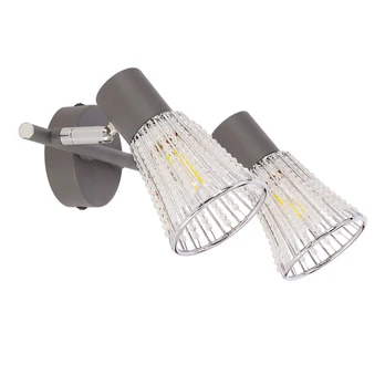 Lubų šviestuvas Candellux CURTIS pilkas 2x40W E14