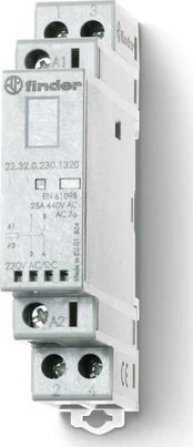 Contactor: 2-pole installation | 25A | 230VAC,230VDC | NC x2 | IP20