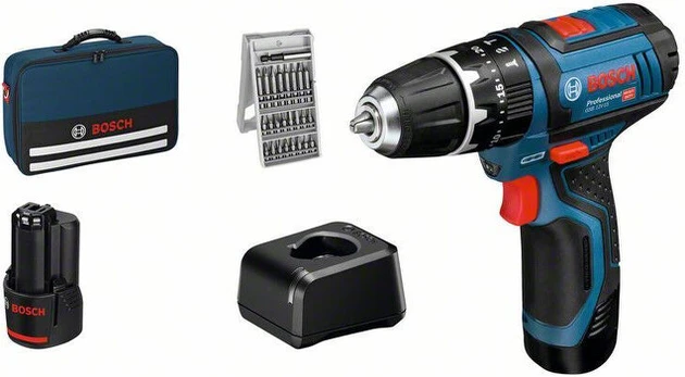 Akumuliatorinis gręžtuvas Bosch 06019B690K, 12 V, be akumuliatoriaus ir įkroviklio