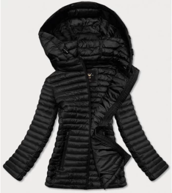 QUILTED HOODED JACKET RED (7218BIG) striukė