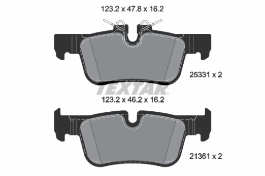 TEXTAR 2533101 Brake pad set