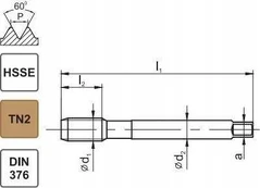 Fanar Sriegiklis M 4 DIN-376B (6H) HSSE TN 800X