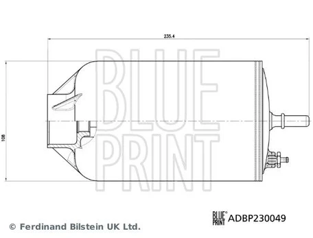 Kuro filtras BLUE PRINT ADBP230049
