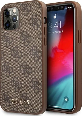 Guess 4G Metal Gold Logo iPhone 12/12 Pro Etui