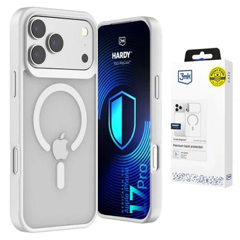Dėklas Apple iPhone 17 Pro - 3mk Hardy Hazy MagCase White