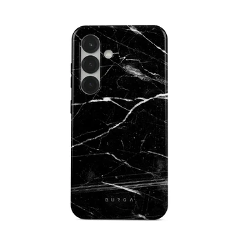 Noir Origin - Black Marble Samsung Galaxy S25 Case, Tough (Magnetic) / N/A
