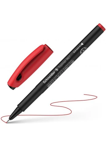 Rašiklis Topliner 967 04 raudonas