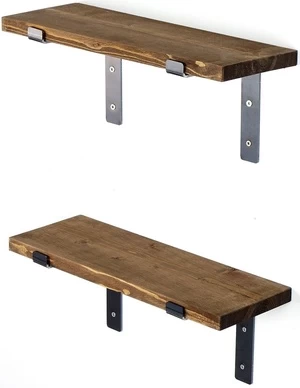 Sieninė lentyna Kalune Design LAM 003, medžio, 14 cm x 40 cm x 16 cm