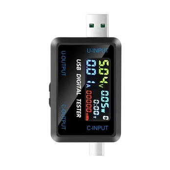 Srovės ir Įtampos Matuoklis, USB, USB-C, DC 4.5-36V, 0-8A
