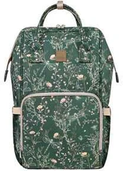 KikkaBoo Přebalovací batoh Siena Luxe Secret Garden Deep Žalias