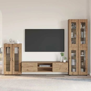 TV spintelių komplektas Amatininkų ąžuolas Apdirbta mediena