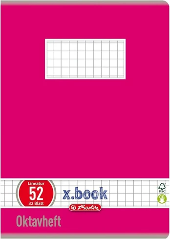 Herlitz Octave Sąsiuviniai A6, 60 Lapų, Raudoni, Rinkinyje 10