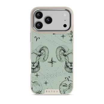 Aries - iPhone 17 Pro Max Case, Elite Light (MagSafe) / Silver / Turquoise