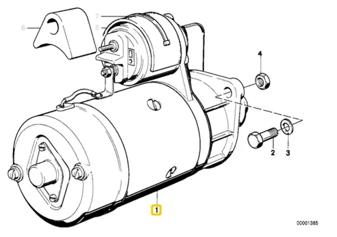 BMW Starteris Originalus 12412242703