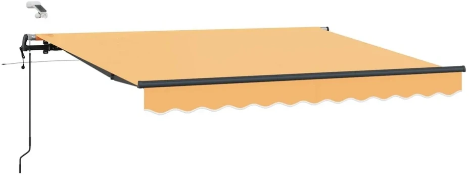 Skėtis Audinys Smėlio 500 × 350 cm Poliesteris