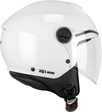 Cgm atviras šalmas 261a Mini Mono Baltas Ym (49-50cm)