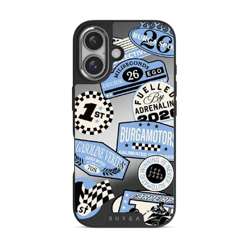 Finish Line - iPhone 16 Case, Elite Mirror Dark (MagSafe) / Silver