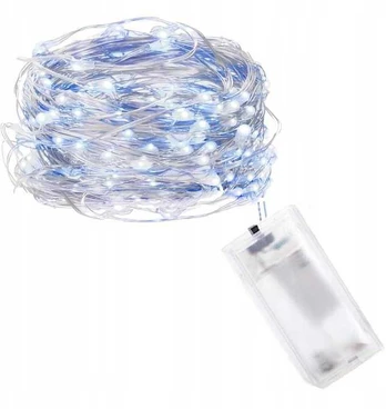 Girlianda 20 LED MicroLED "Smart", šaltai balta/mėlyna