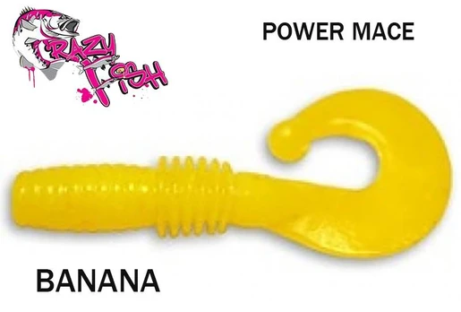 Guminukas Crazy fish Power Mace BANANA 4 cm Kalmaro