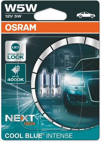 Osram lemputės W5W COOL Mėlynas intense NEXTgen