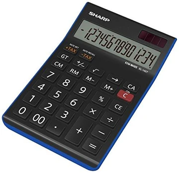 Sharp EL-145T skaičiuotuvas Desktopas Finansų skaičiuotuvas Juoda