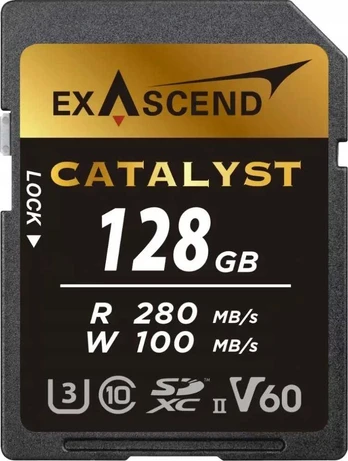 Atminties kortelė ExAscend 128GB SDXC Catalyst UHS-II V60 U3