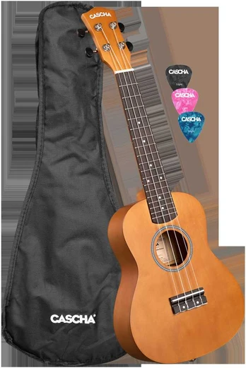 Koncertinė ukulelė Cascha Linden ruda CUC100