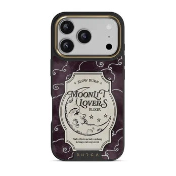 Moonlit Lovers - iPhone 17 Pro Case, Elite Dark (MagSafe) / Gold