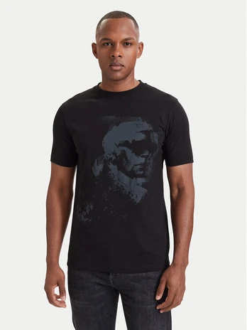 KARL LAGERFELD Marškinėliai 755063 564242 Juoda Regular Fit