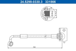 Stabdžių žarnelė ATE 24.5298-0330.3
